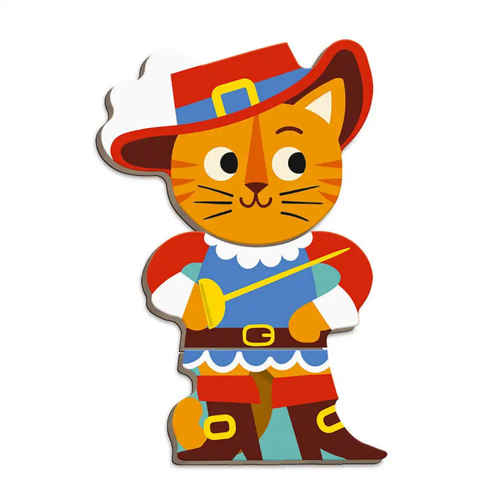 Janod Fairy Tails Magneti'book Jigsaw Puzzle Magnetic Piece Picture