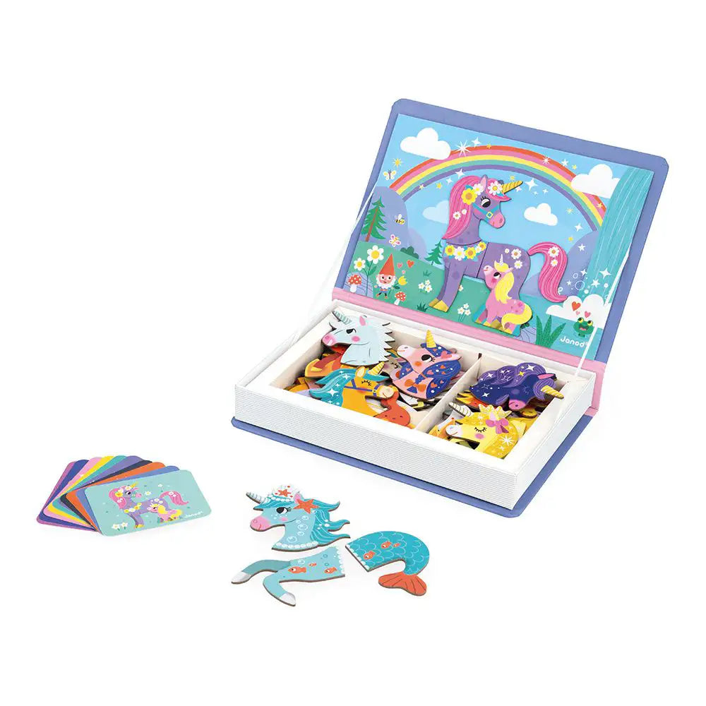 Janod Unicorns Magneti'book Jigsaw Puzzle Open Picture