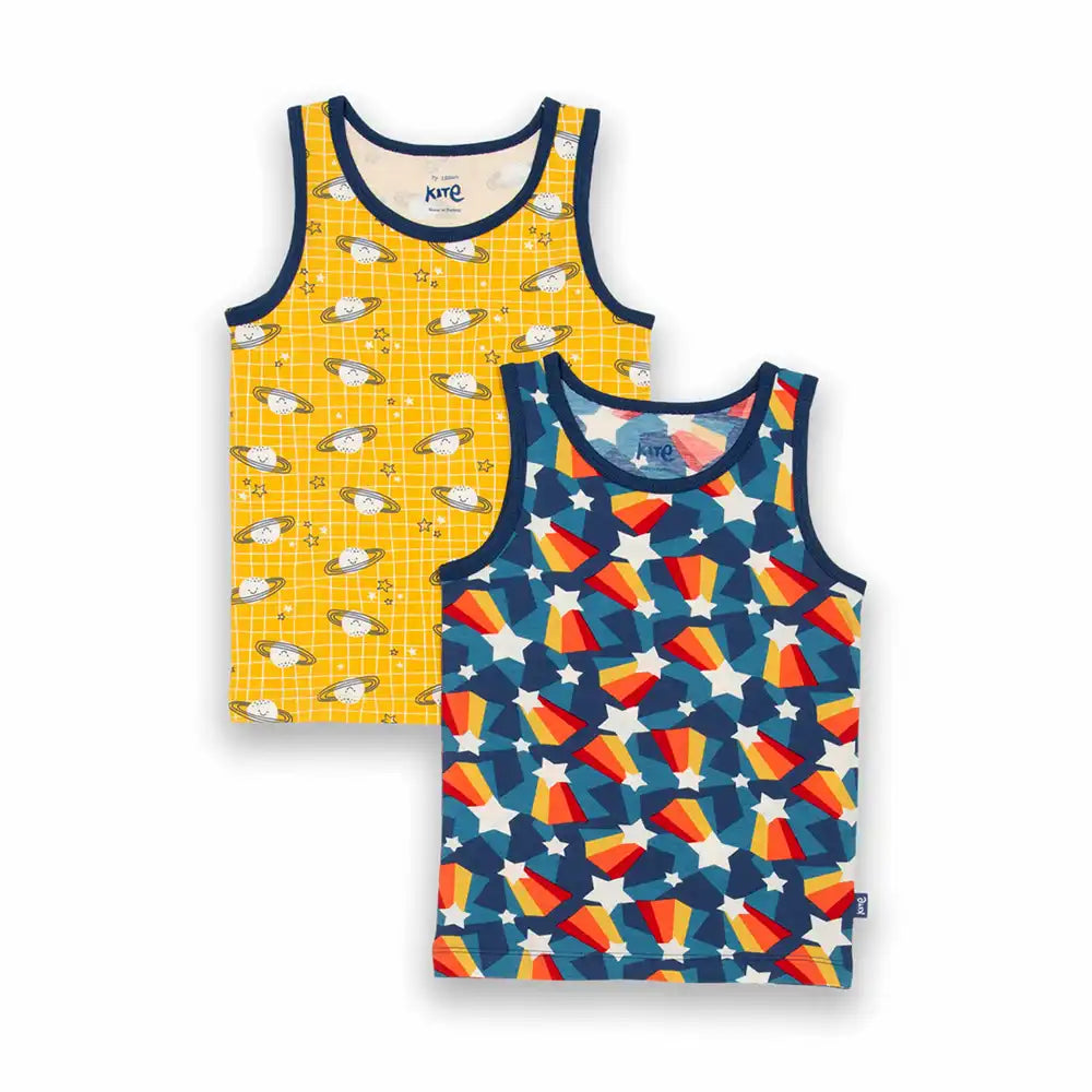 Kite Clothing GOTS Organic Cotton Shooting Star Vests Main Picture