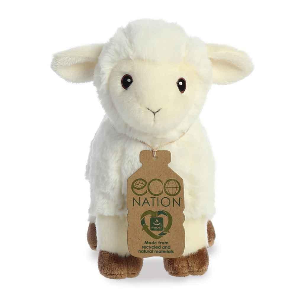 Aurora Eco Nation Recycled Plastic Lamb Teddy Front Picture