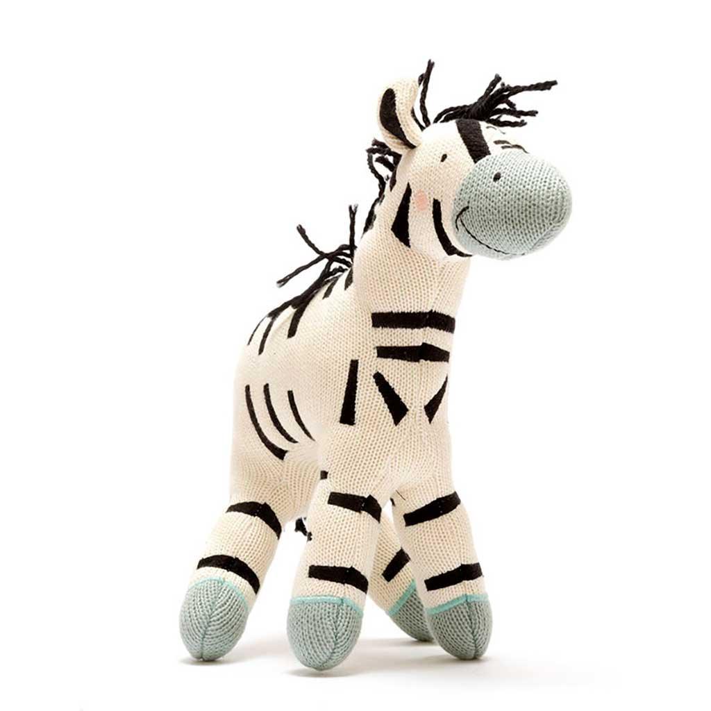Knitted Large Organic Cotton Zebra