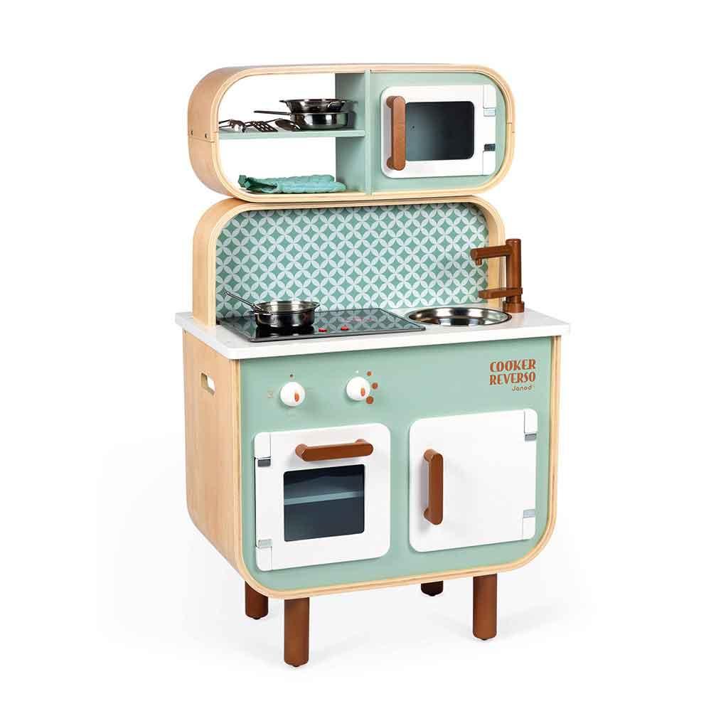 Janod Wooden Big Cooker Reverso Front PictureJanod Wooden Big Cooker Reverso Kitchen Front Picture