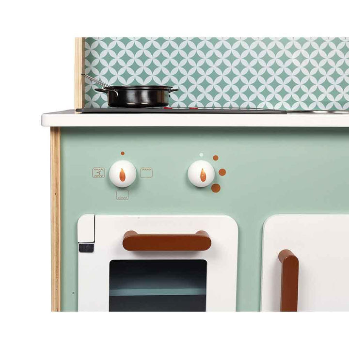 Janod Wooden Big Cooker Reverso Kitchen Controls Picture