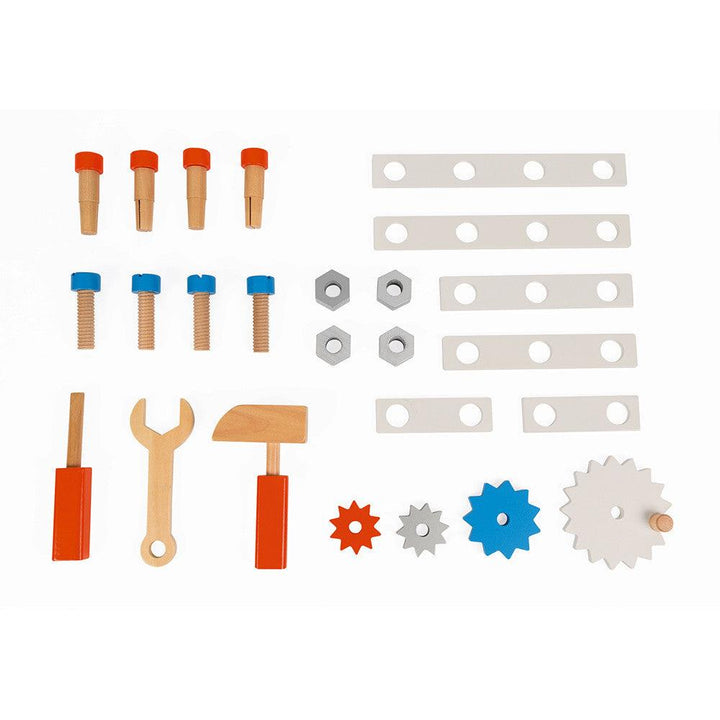 Janod Wooden Brico'Kids Magnetic DIY Trolley Details Picture