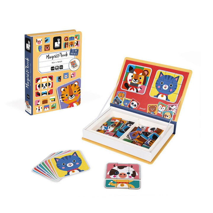 Janod Mix & Match Magneti'book Pieces and Box Picture