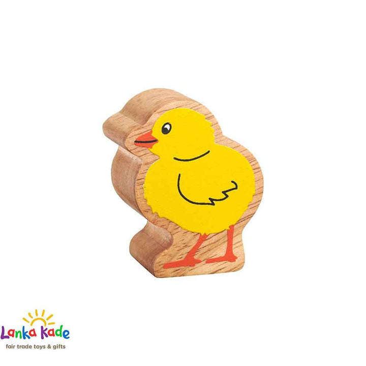 Lanka Kade Natural Wooden Colourful Yellow Chick Farm Animal Figure