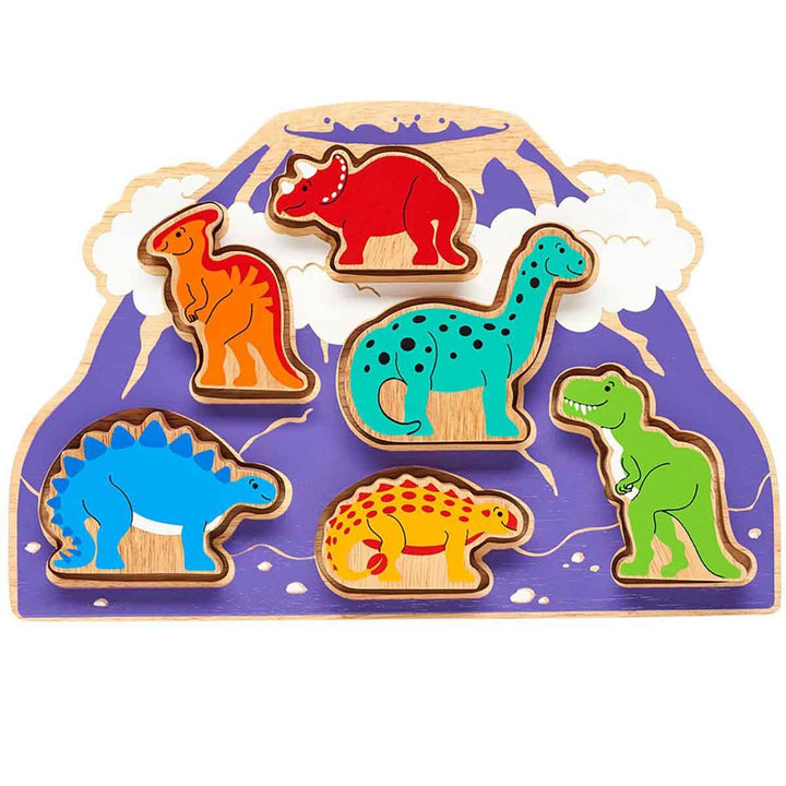 Lanka Kade Natural Wooden Dinosaur Shape Sorter Main Picture