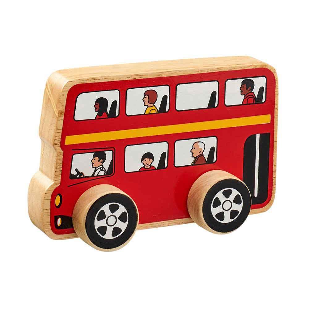 Lanka Kade Natural Wooden Red Double Decker Bus Main Picture