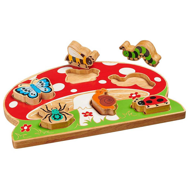 Lanka Kade Natural Wooden Minibeast Shape Sorter Details Picture