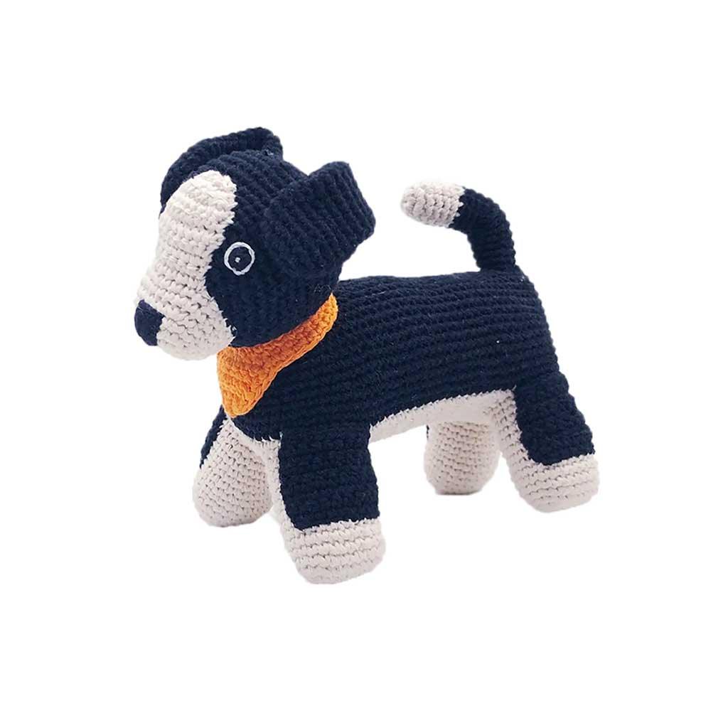 Pebblechild by Hathay Bunang Organic Cotton Sheep Dog Rattle Main Picture