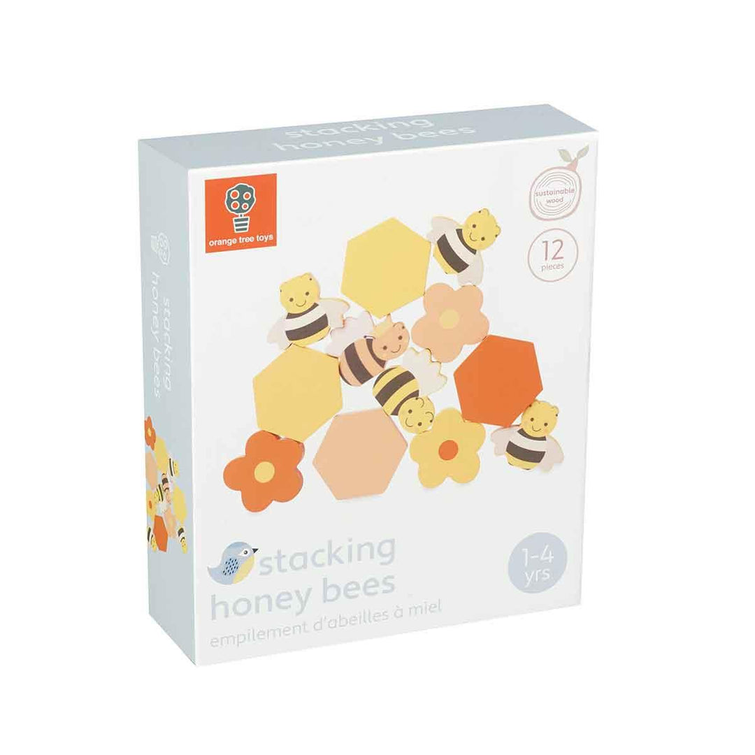 Orange Tree Toys Wooden Stacking Honey Bees Box Front Image