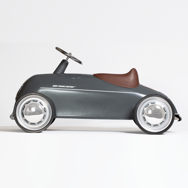 Baghera children's Porsche Speedster 365 toy car with a brown seat on a white background