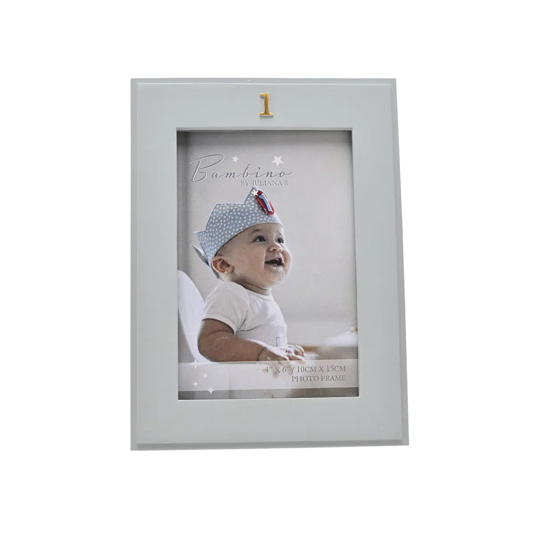 Bambino 1st Birthday Blue Resin Photo Frame