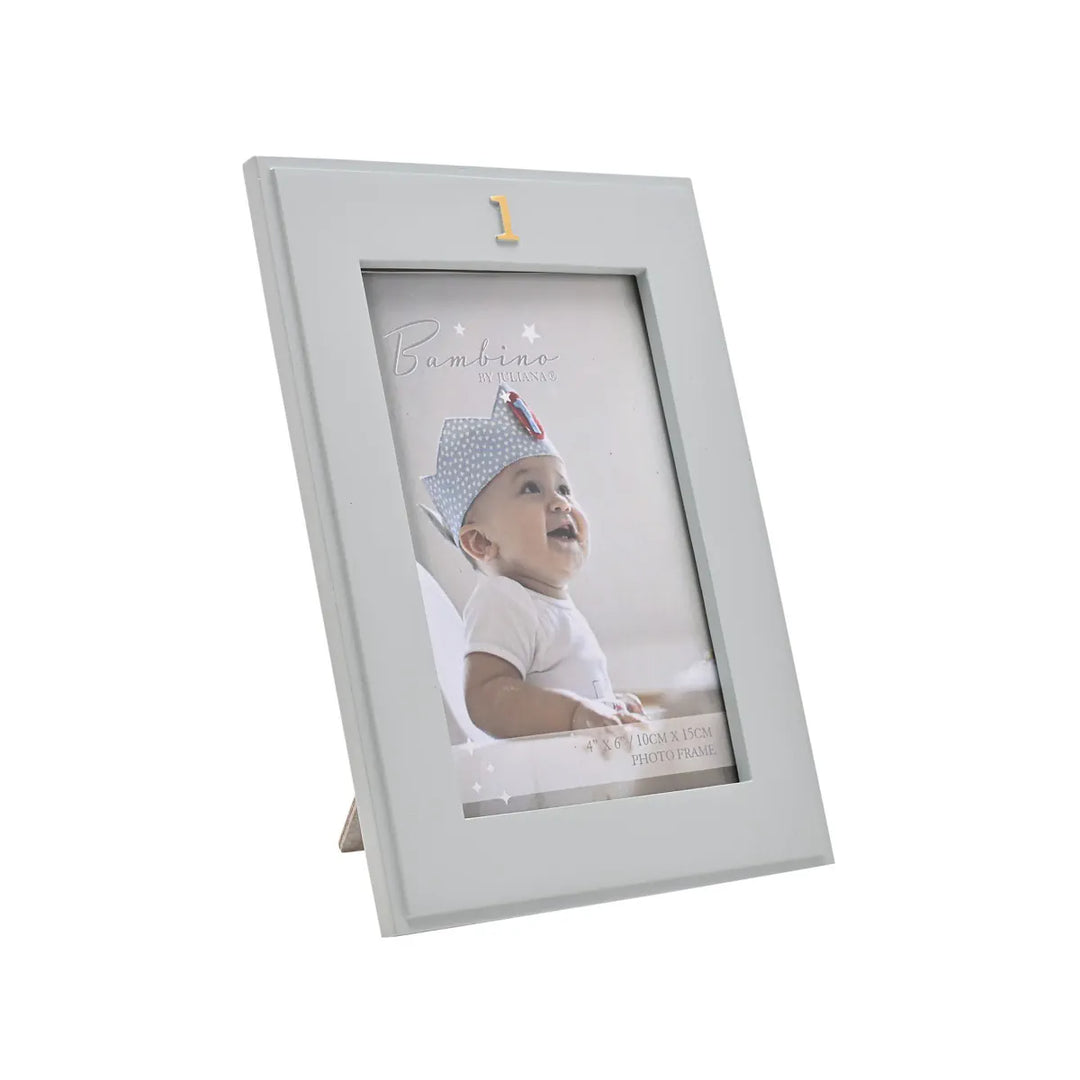 Bambino 1st Birthday Blue Resin Photo Frame