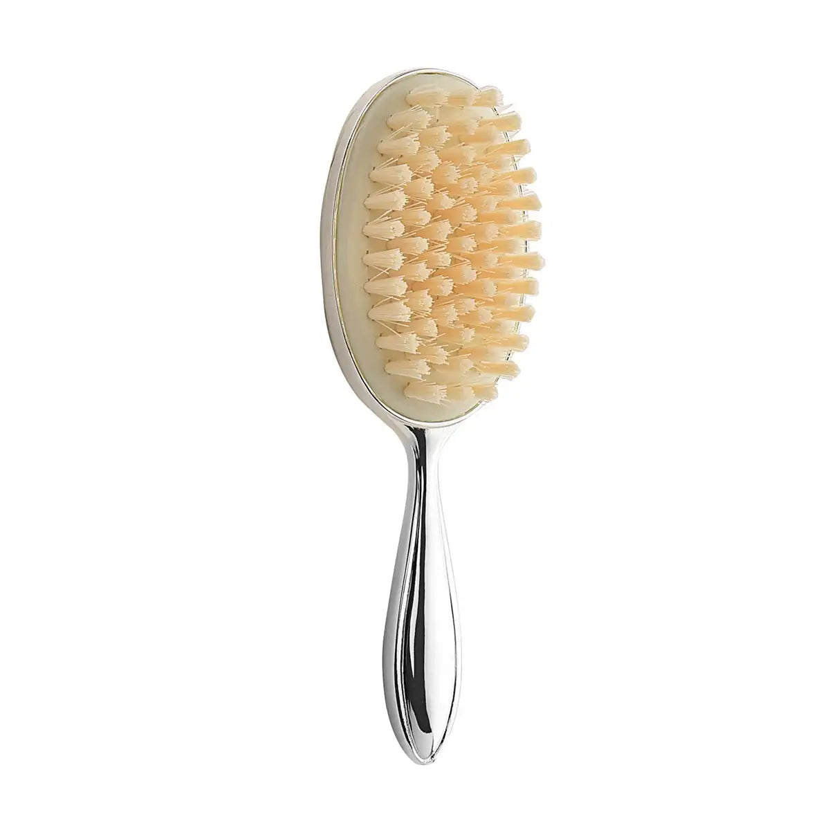 Primi Passi Set Spazzola E Pettine Per Capelli Neonato - Morbido E Delicato Per La Cura Dei Primi Capelli Del Bambino (Bianco)