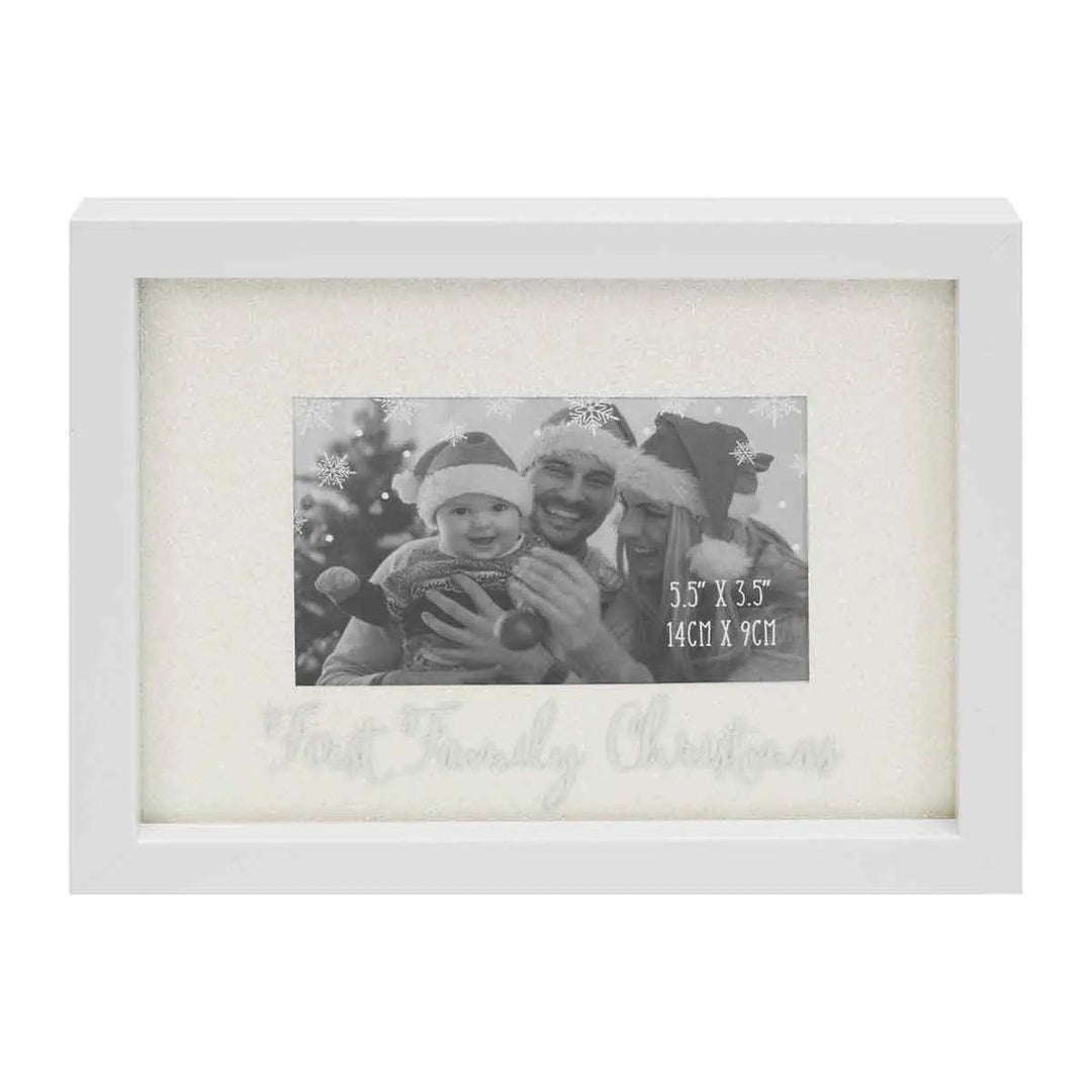 Santa Express Family First Xmas Glitter Frame Front Picture