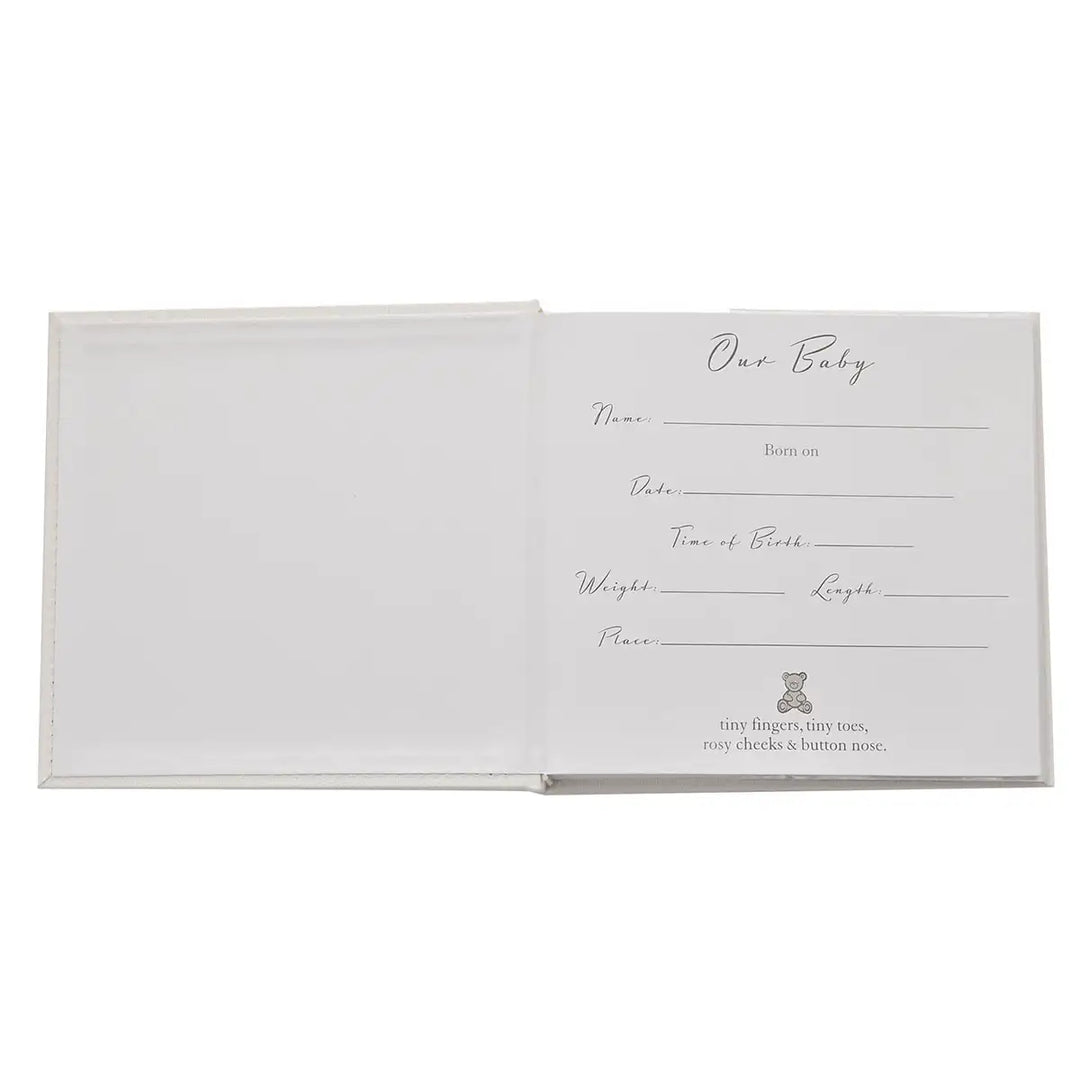 Bambino Icon Lined Fabric Our Baby Photo Album Inside Front Page Picture