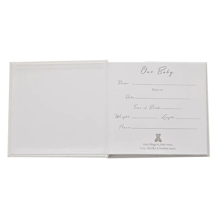 Bambino Icon Lined Fabric Our Baby Photo Album Inside Front Page Picture
