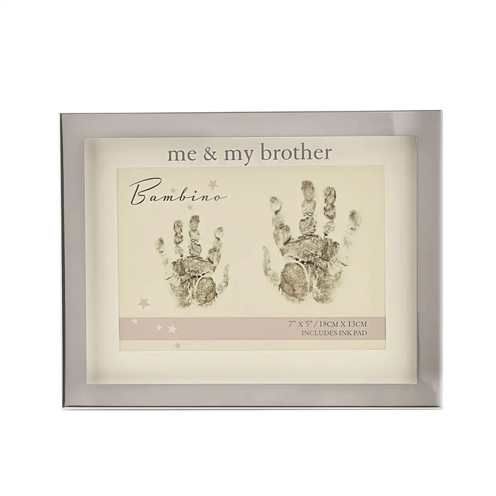 Bambino "Me & My Brother" baby handprint kit front view