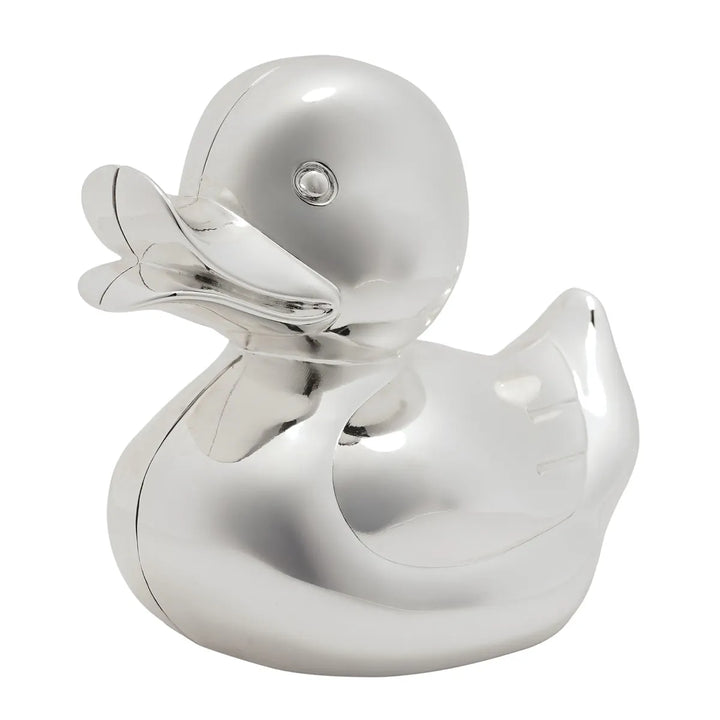 Bambino Silver Plated Duck Money Box