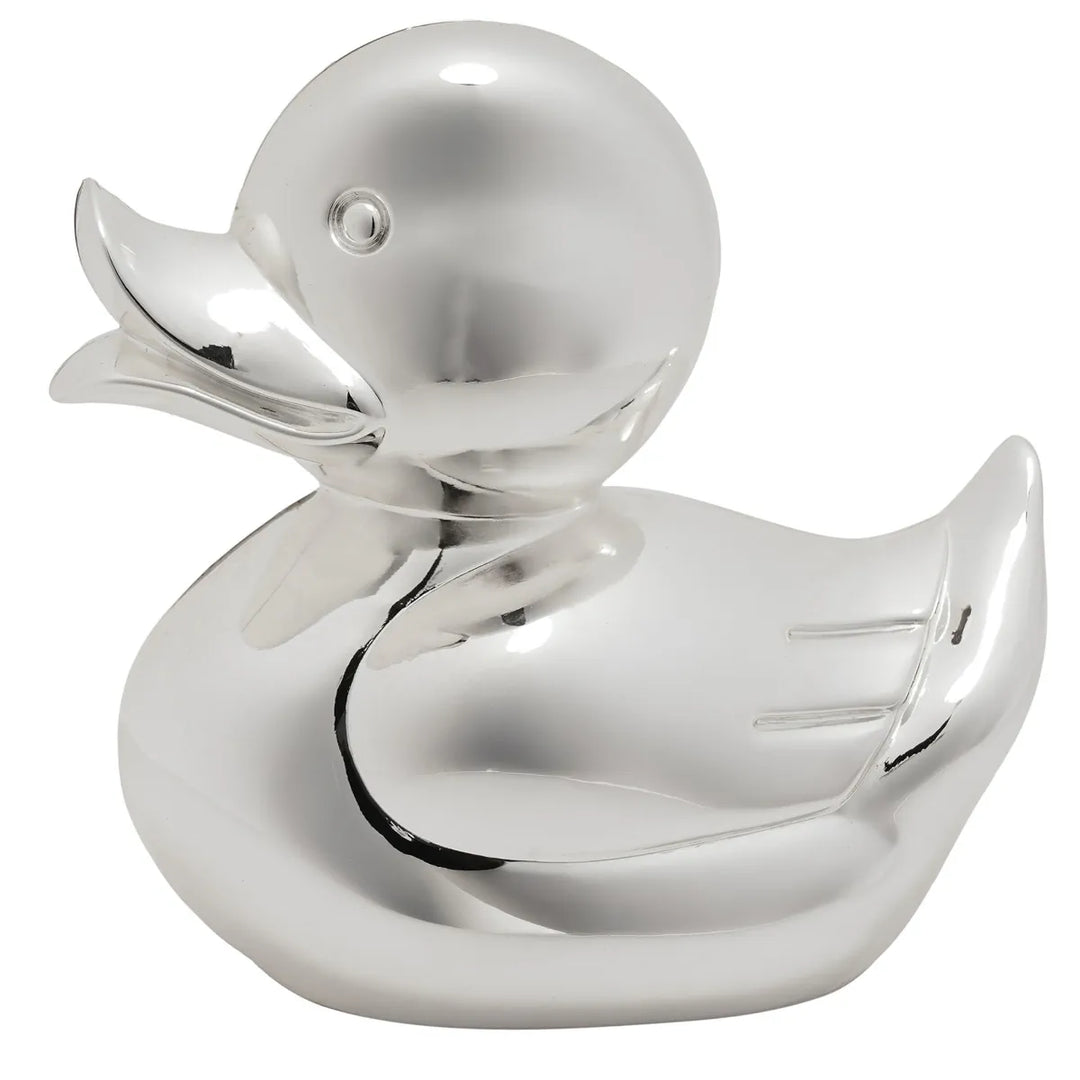 Bambino Silver Plated Duck Money Box