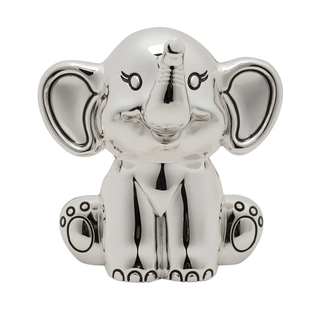 Bambino Silver Plated Elephant Money Box