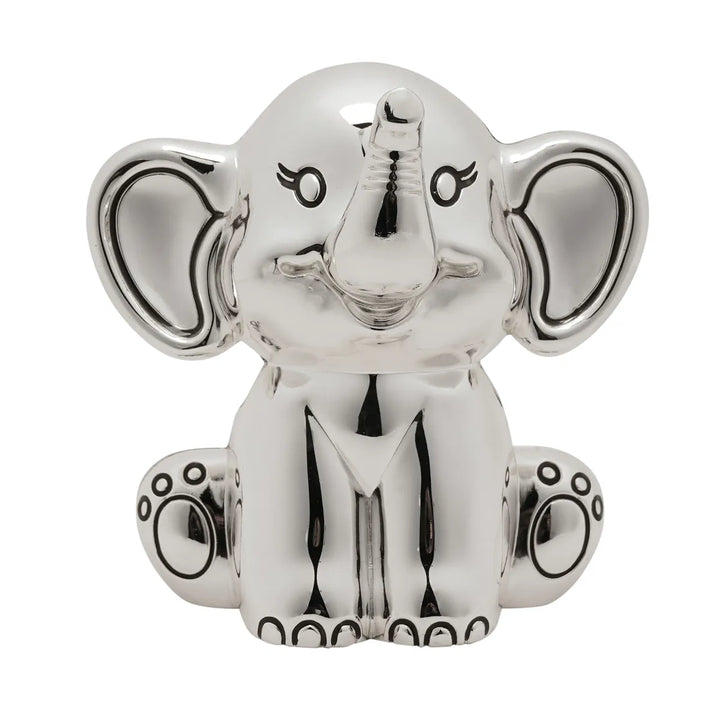 Bambino Silver Plated Elephant Money Box