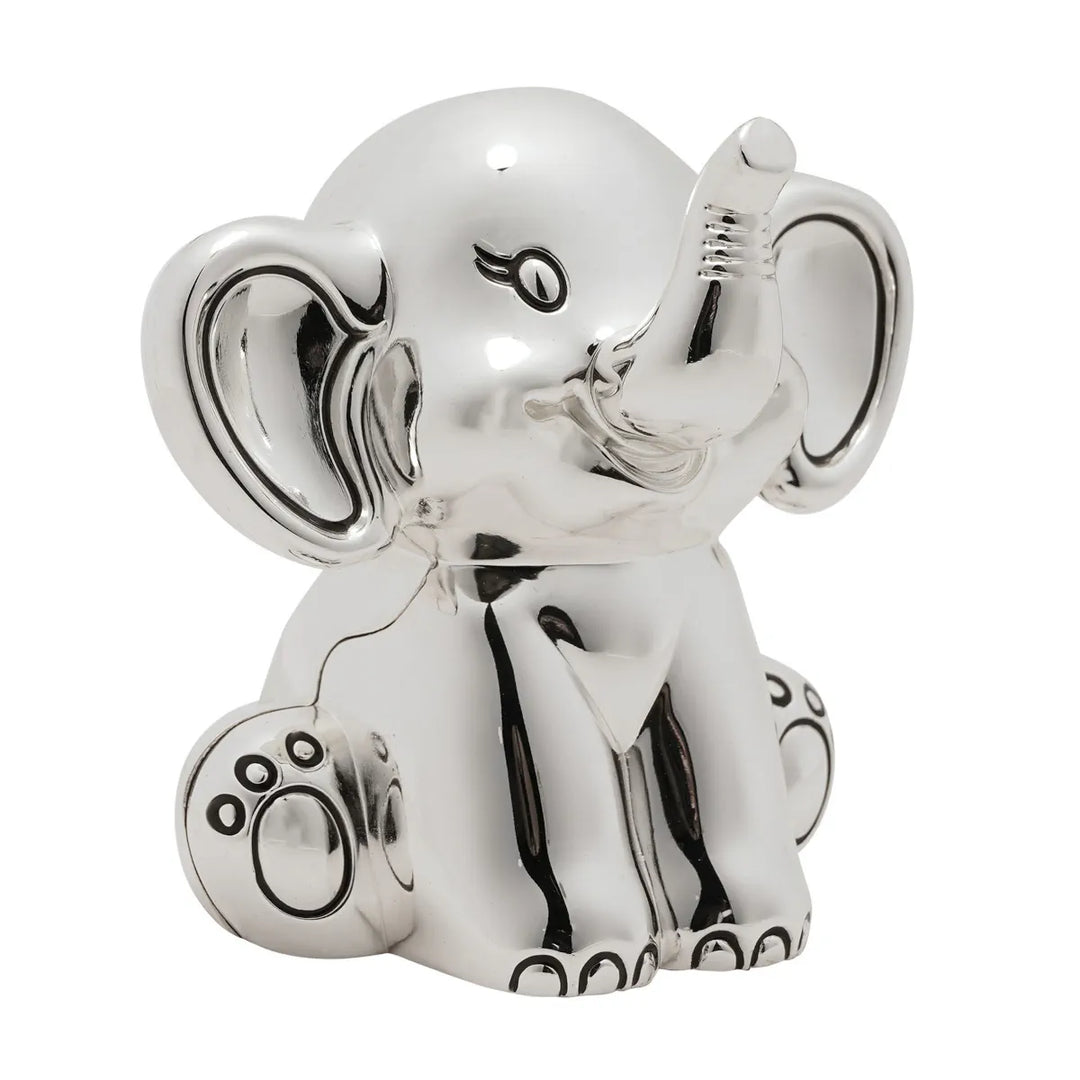 Bambino Silver Plated Elephant Money Box