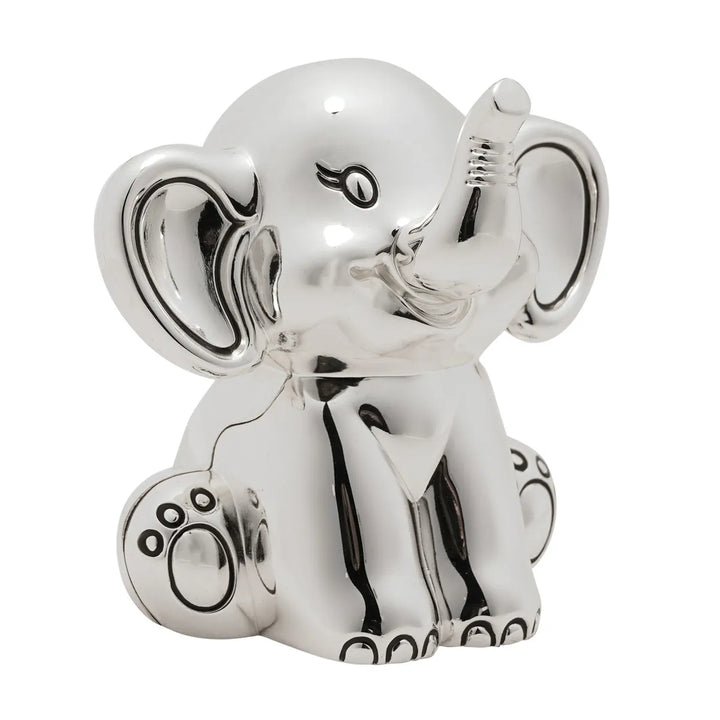 Bambino Silver Plated Elephant Money Box