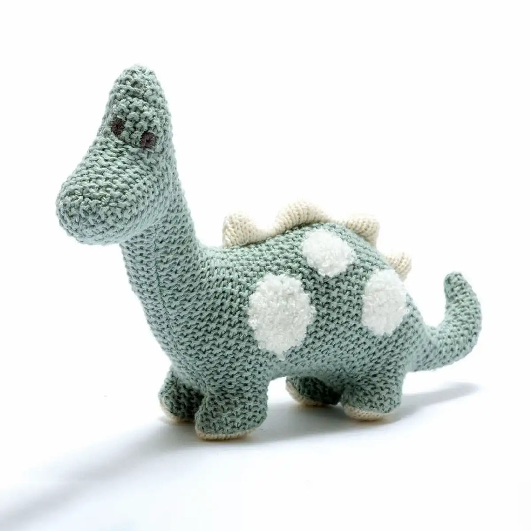 Best Years Organic Cotton Teal Diplodocus Small Dinosaur Toy Main Picture