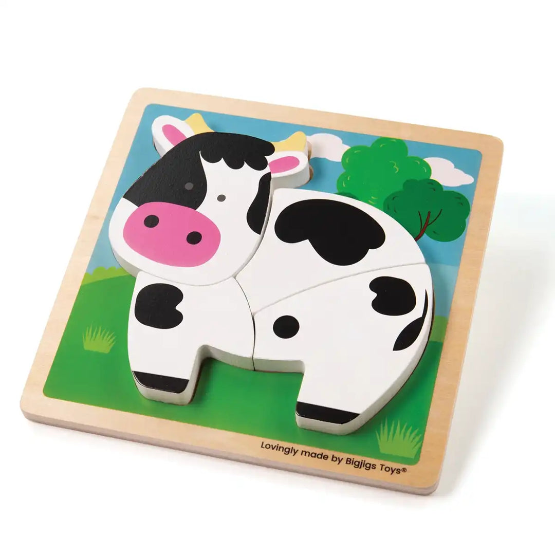 Chunky Lift Out Cow Puzzle