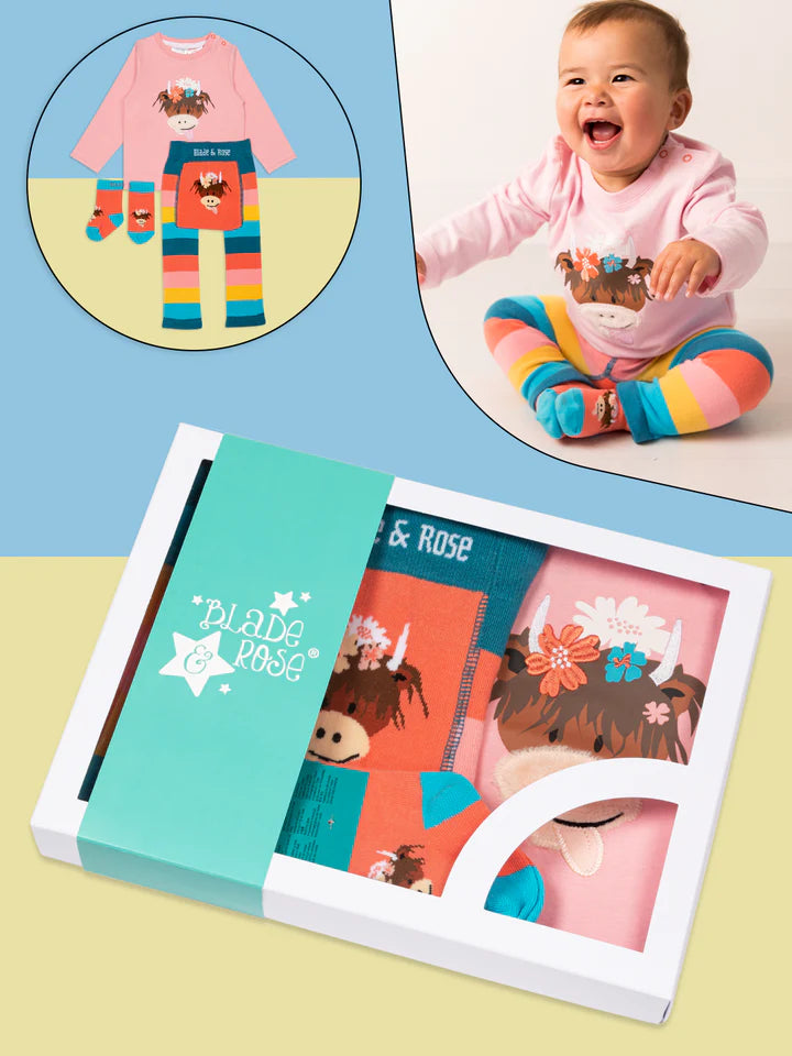 Bonnie Highland Cow Gift Set