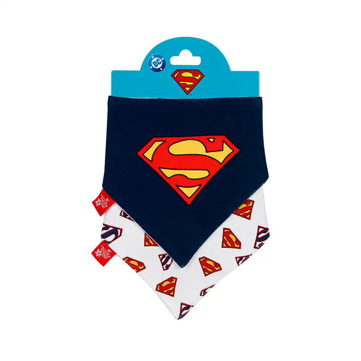 Blade and Rose Superman bib with logo on a white background