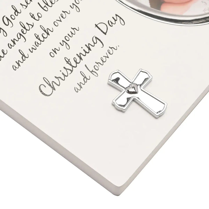 Celebrations Christening Day Silver Icon Photo Frame Silver Icon Detail Picture