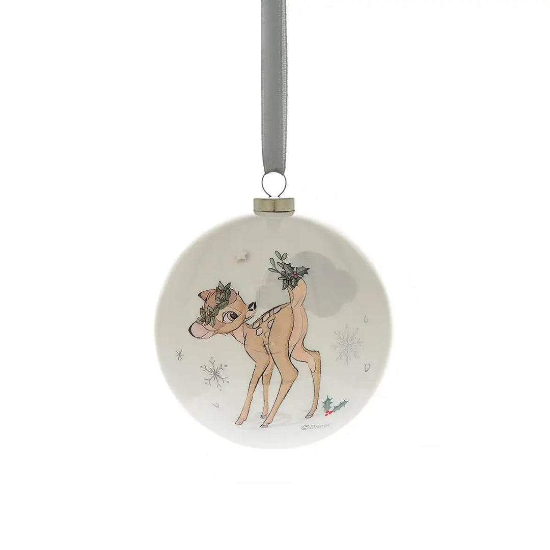 Disney Magical Beginnings Set of 12 Christmas Baubles Bambi Picture