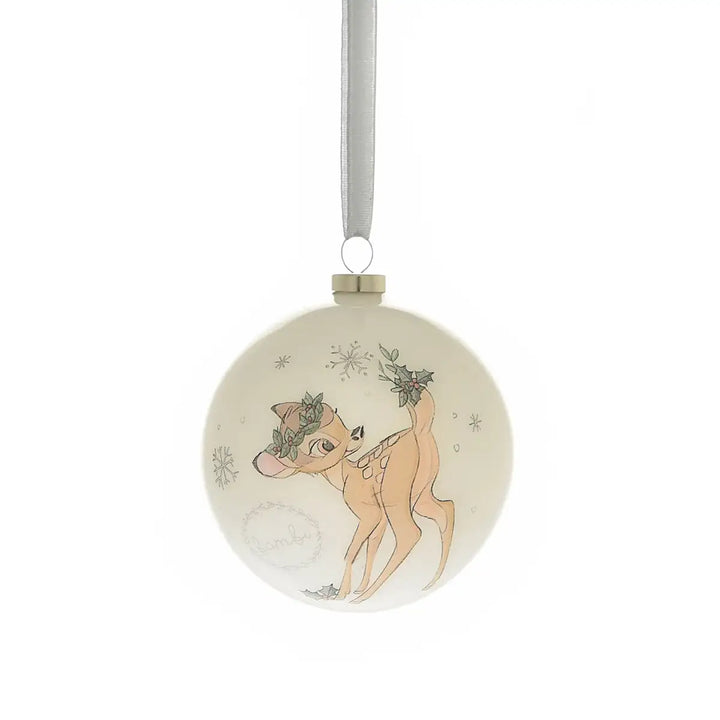 Disney Magical Beginnings Set of 6 Christmas Baubles Bambi Picture