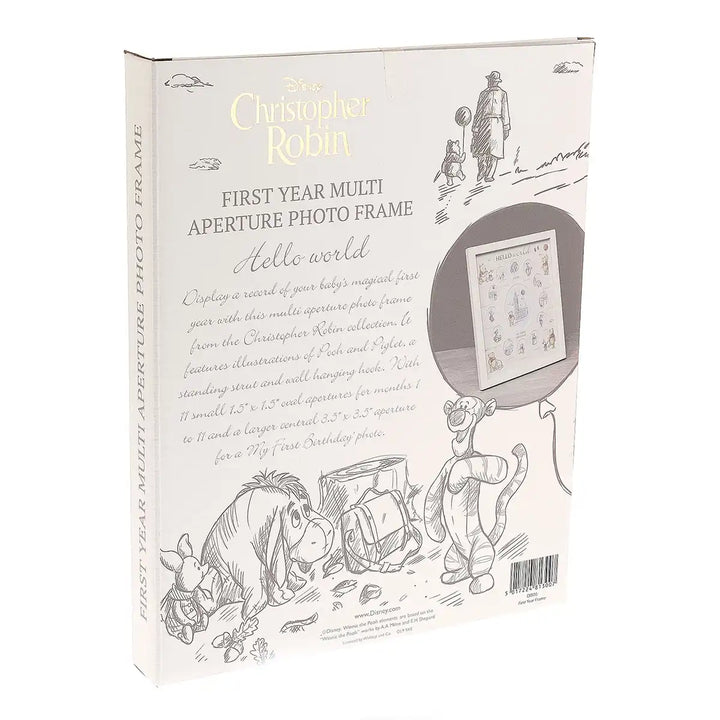 Disney Christopher Robin 1st Year Multi Aperture Frame