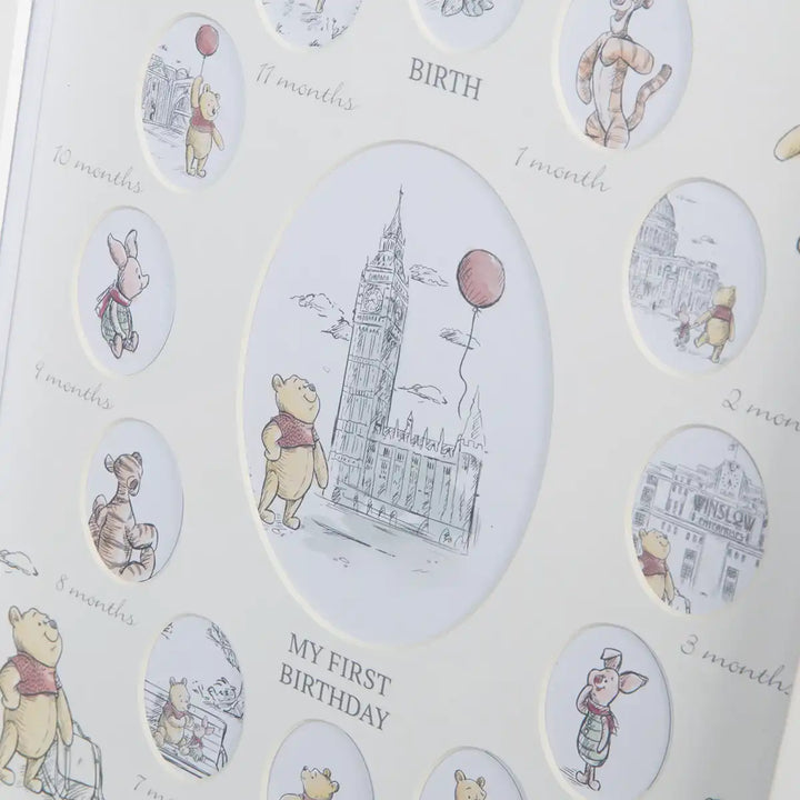 Disney Christopher Robin 1st Year Multi Aperture Frame