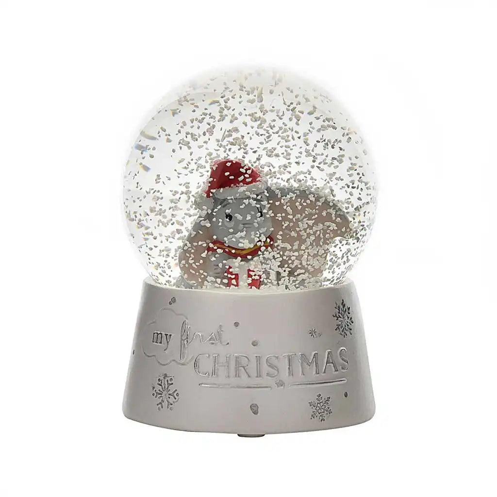 Disney Dumbo First Christmas Snow Globe Snowing Picture