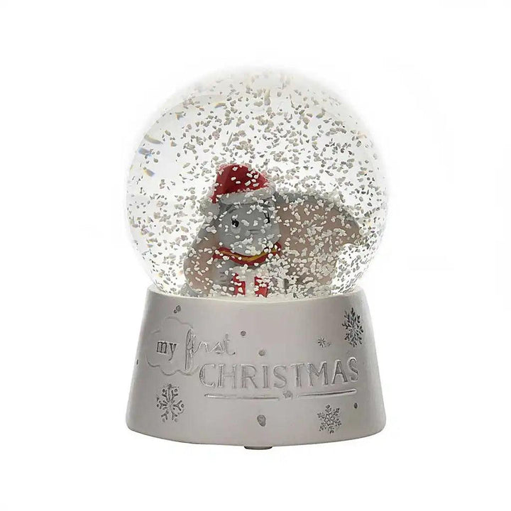 Disney Dumbo First Christmas Snow Globe Snowing Picture