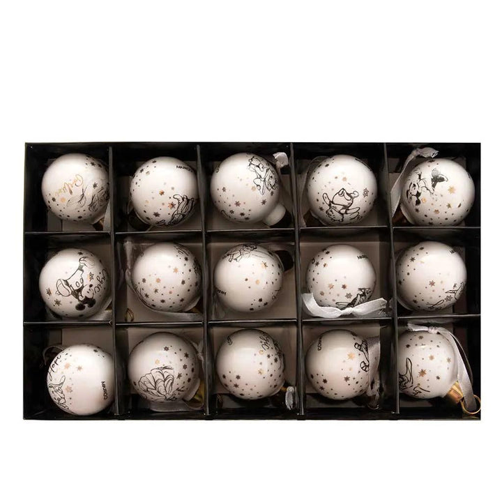 Disney Christmas Set of 15 Ceramic Baubles in Box Picture