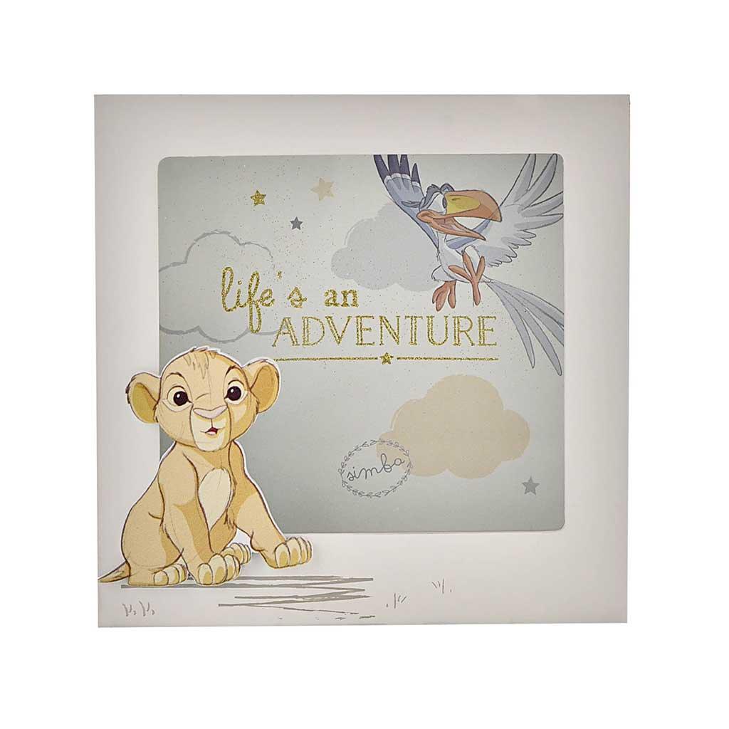 Disney Magical Beginnings Simba Wooden Money Box Front Picture