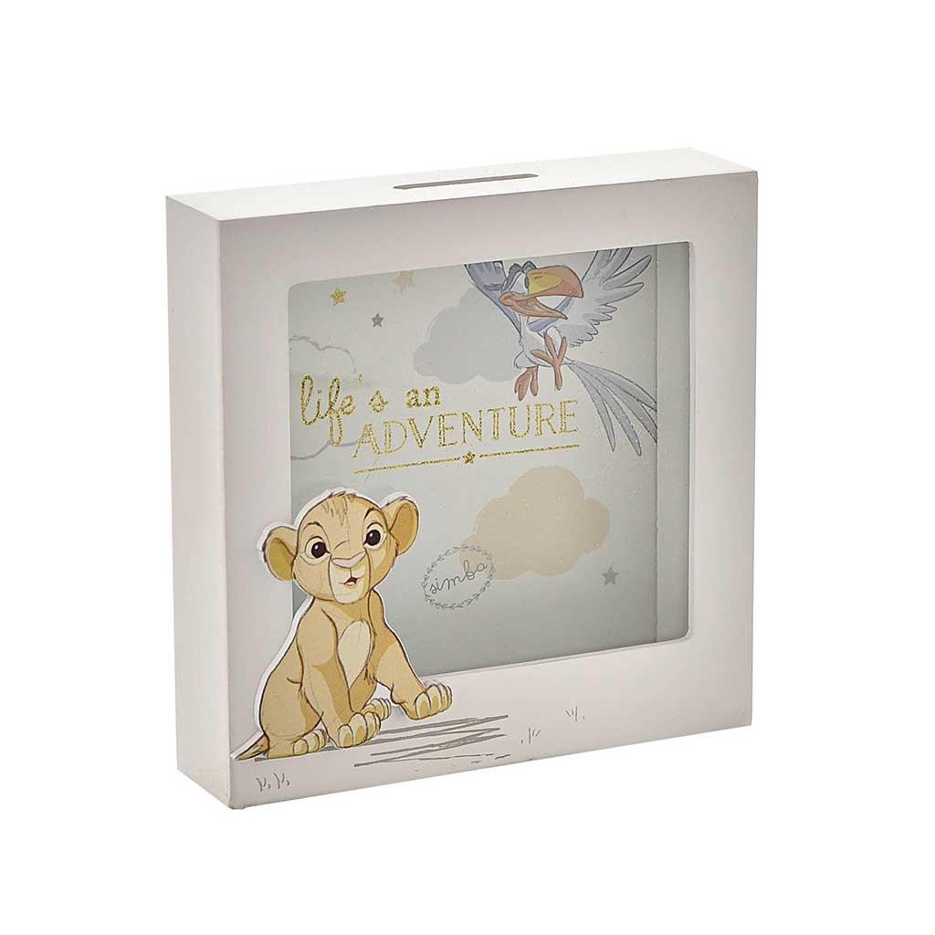Disney Magical Beginnings Simba Wooden Money Box Main Picture