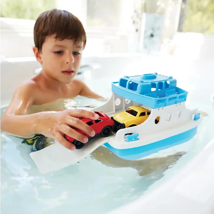 Recycled Ferry Boat with Cars