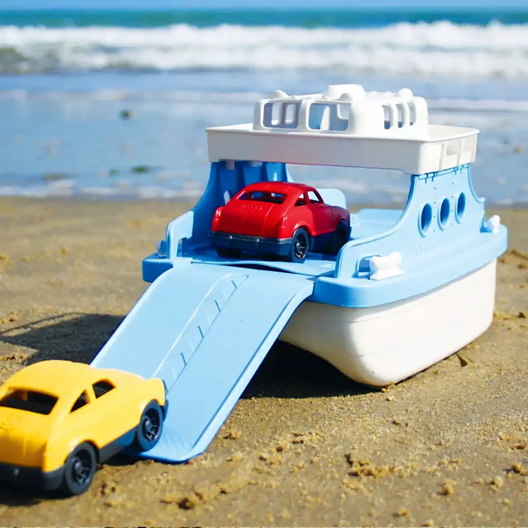 Recycled Ferry Boat with Cars