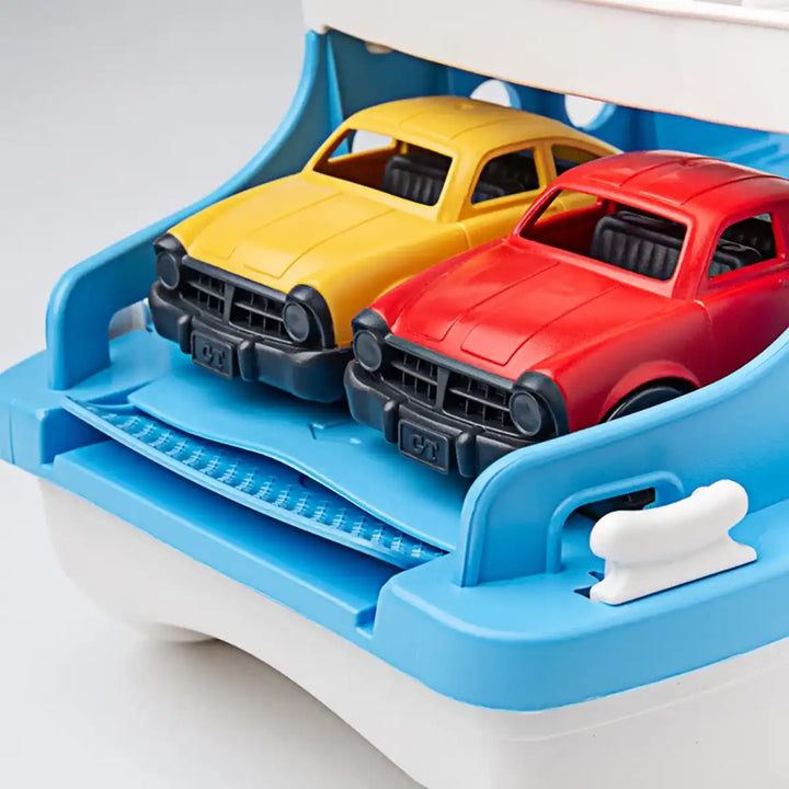 Recycled Ferry Boat with Cars