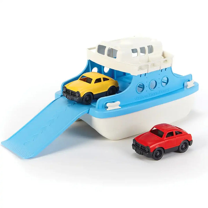 Recycled Ferry Boat with Cars