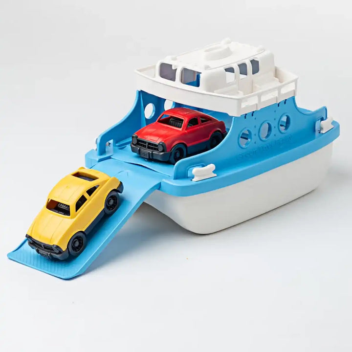 Recycled Ferry Boat with Cars