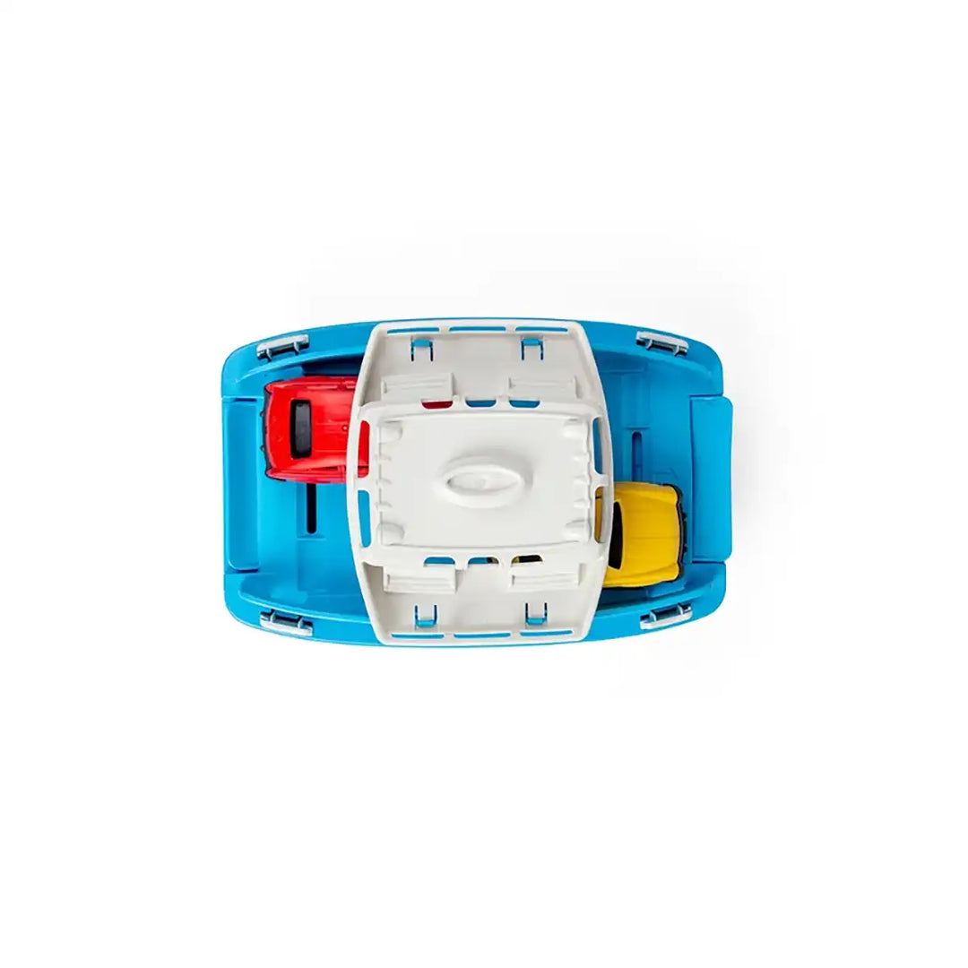Recycled Ferry Boat with Cars