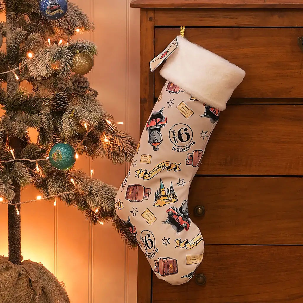 Harry Potter Charms Christmas Stocking Hanging Up Picture